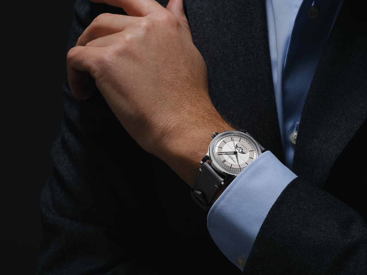 RW Millesime Automatic Månefase herreklokke med grå rem (39mm)