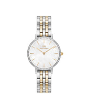 Petite Lumine Bezel 5-Link Two-Tone Mother of Pearl 28mm