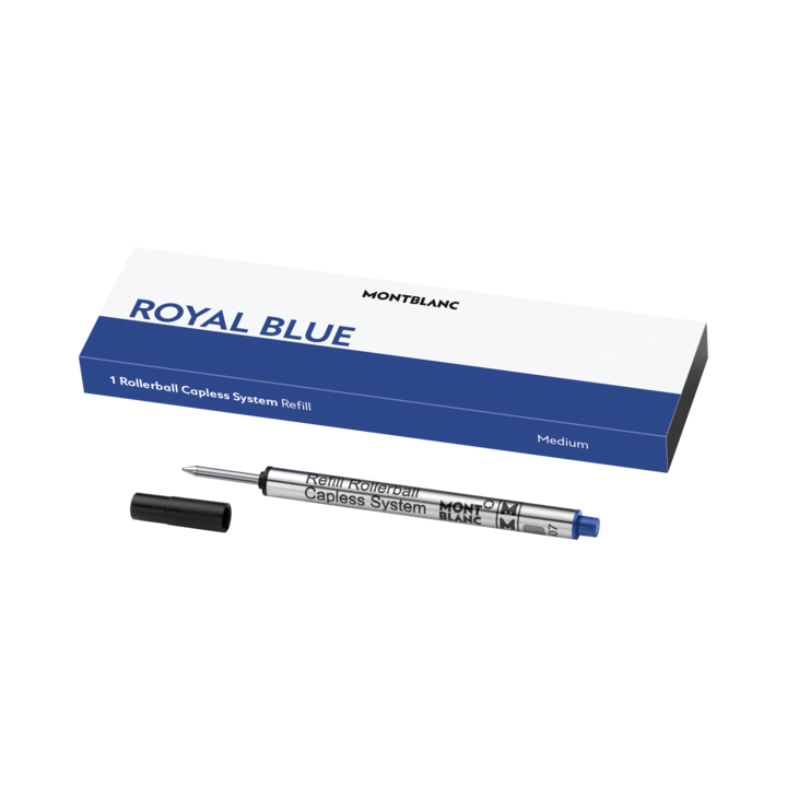 Montblanc 1 Rollerball Capless Refill Medium, Royal Blue
