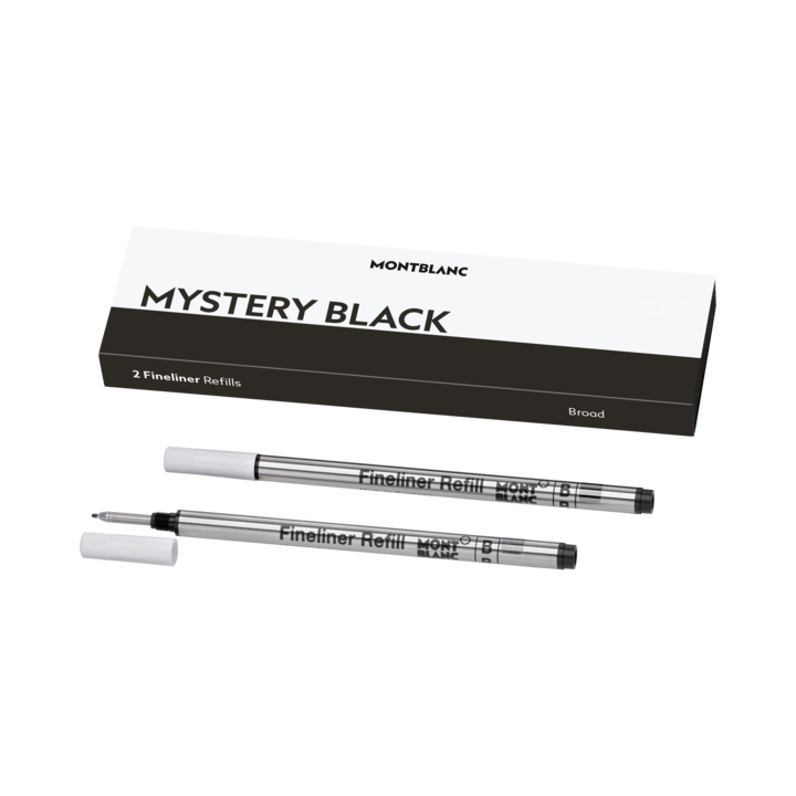 Montblanc 2 Fineliner Refill Broad, Mystery Black