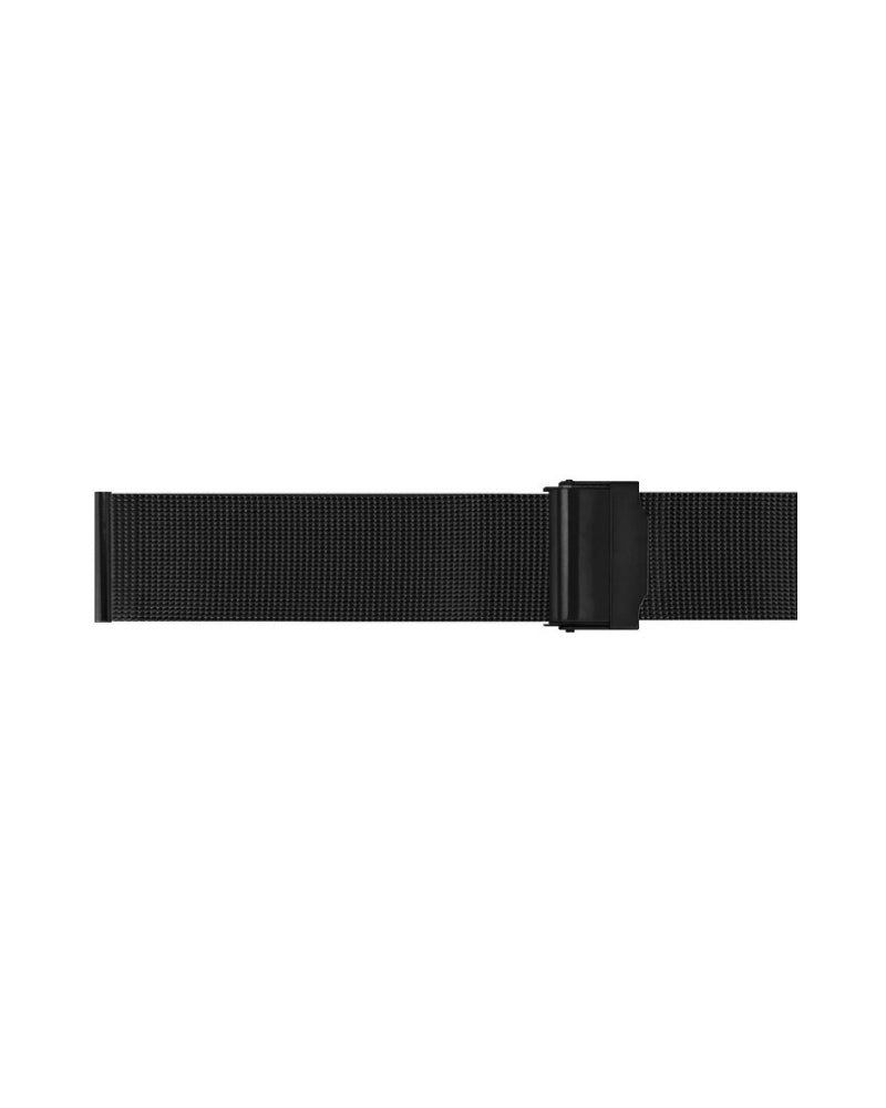 Meshlenke i sortfarget stål / 22mm