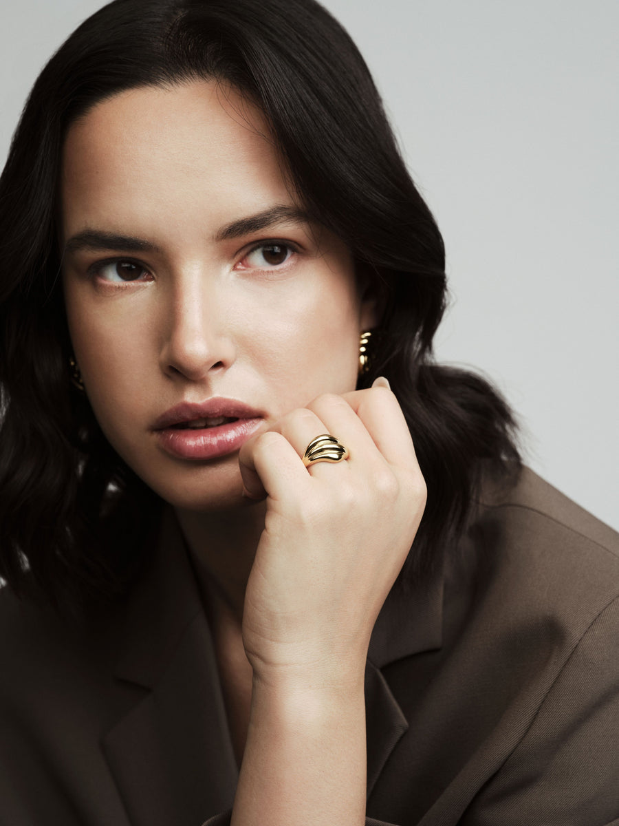 Mockberg Deco Gold Ring #56