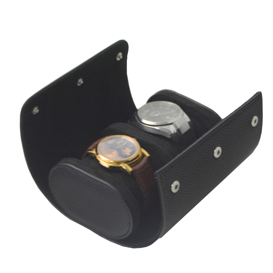 Klokkeboks Travel med 2 puter, sort