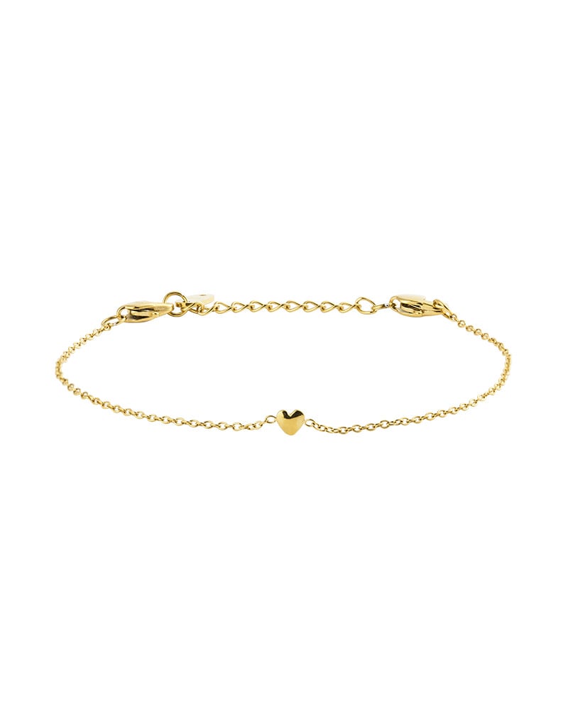 Mockberg Sweetheart Gold Bracelet armbånd i gullfarget stål (medium)