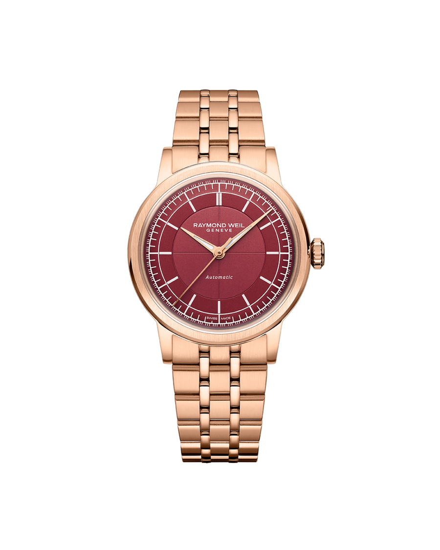 Millesime Automatic Gullfarget / Burgunder 35mm