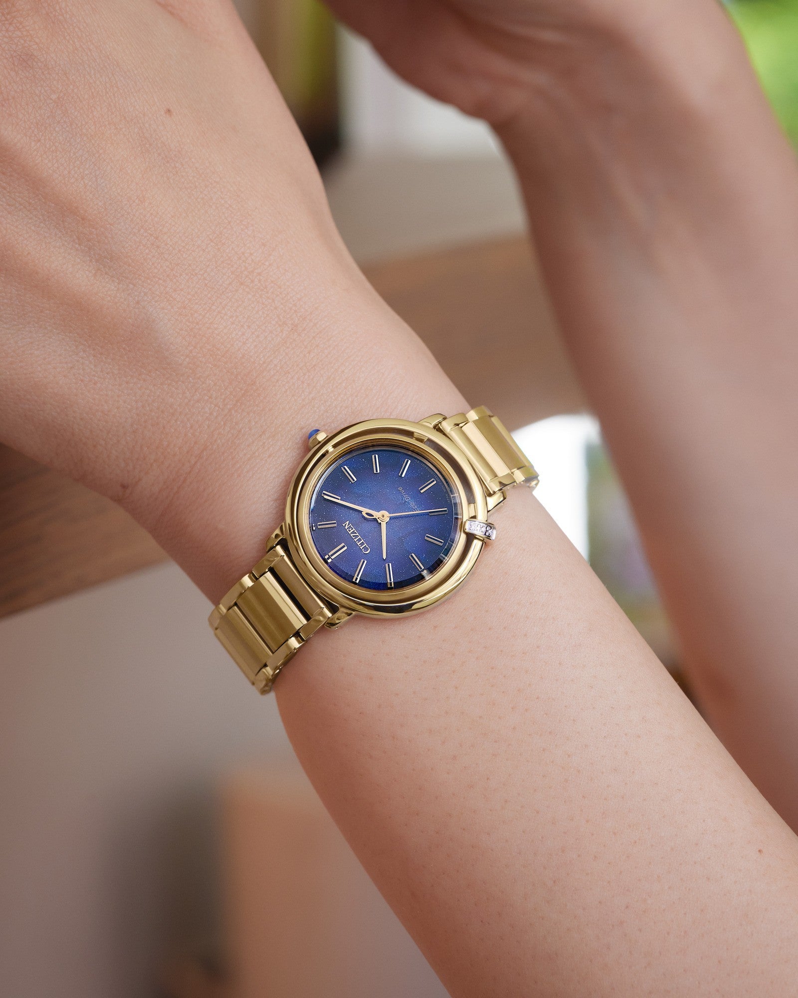 Eco-Drive Dame Gullfarget / Blå 31mm LIMITED EDITION