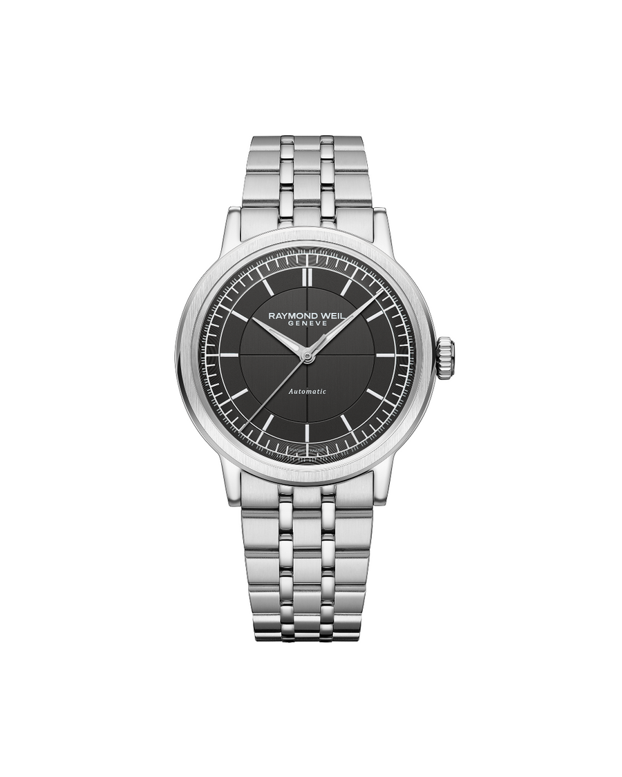 Millesime Mens Automatic Stål/ Sort 39,5mm