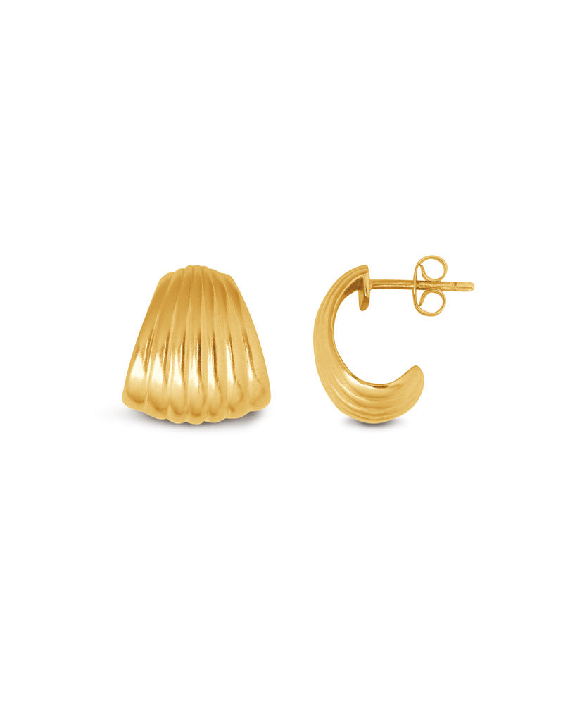 Eleanor Earring Medium Gullfarget Sølv