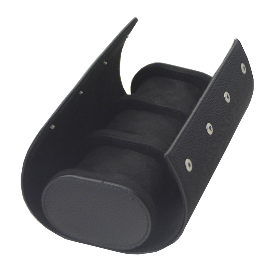 Klokkeboks Travel med 3 puter, sort