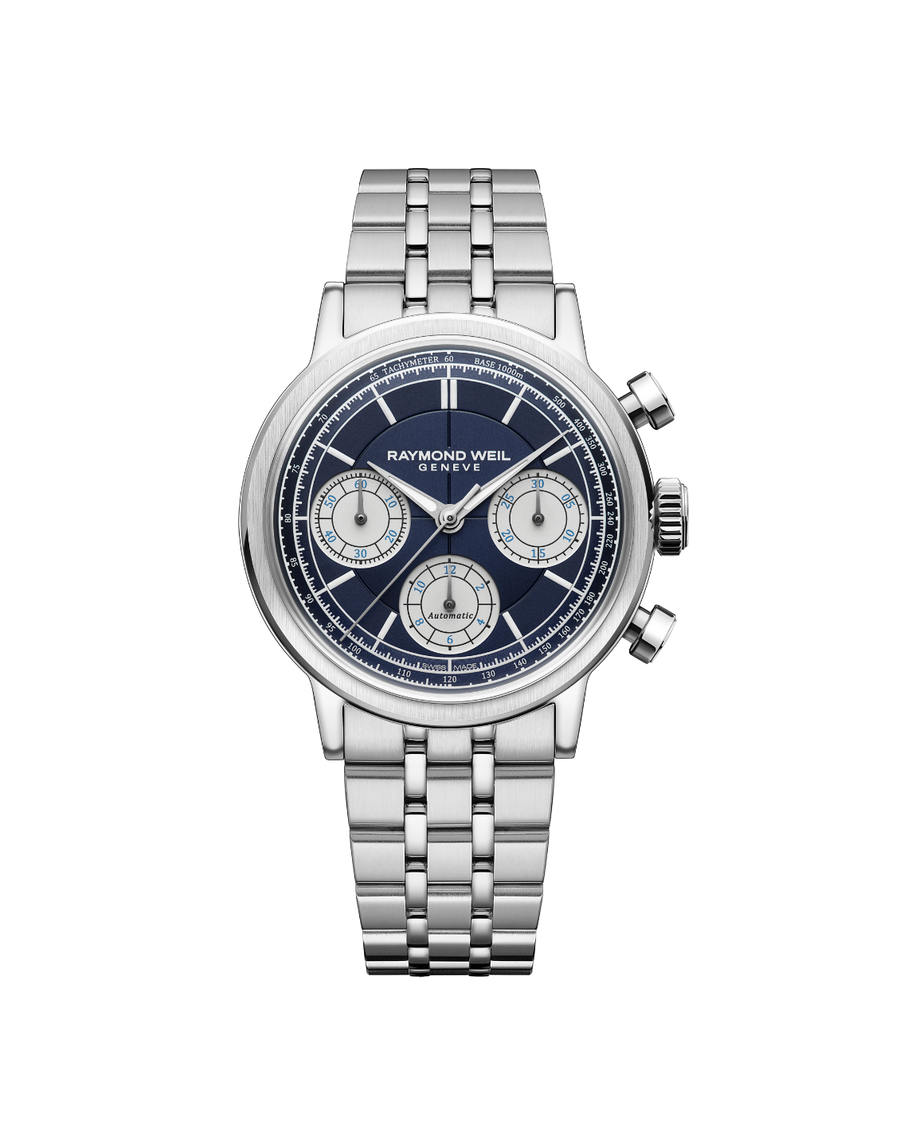 Millesime Automatic Chrono Stål / Blå 39mm