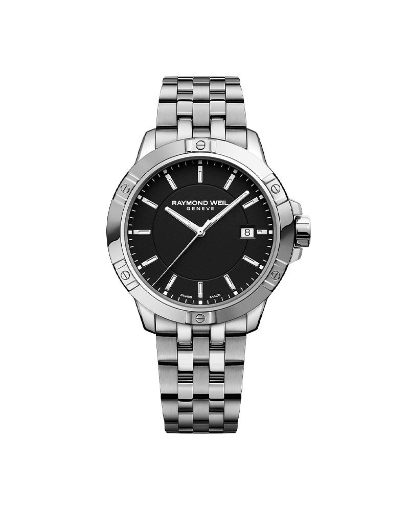 Tango Mens Classic Stål / Sort 41mm