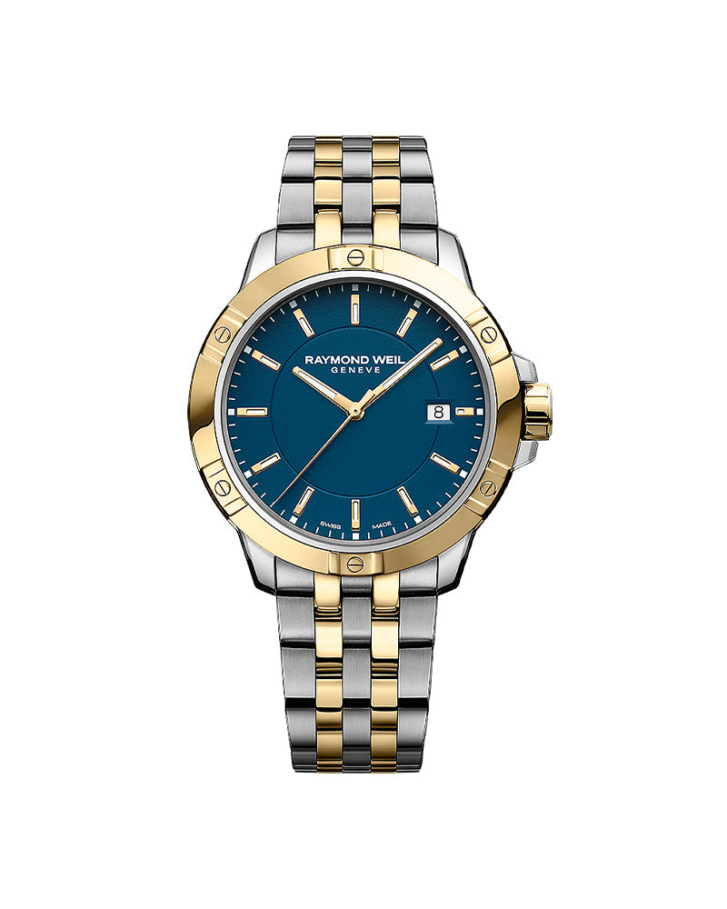 Tango Classic Mens Quartz Stål / Blå 41mm