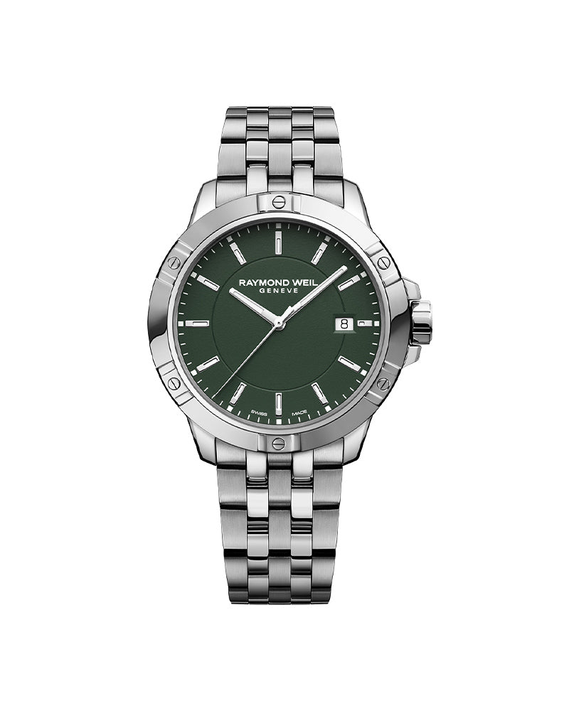 Tango Mens Classic Stål / Grønn 41mm