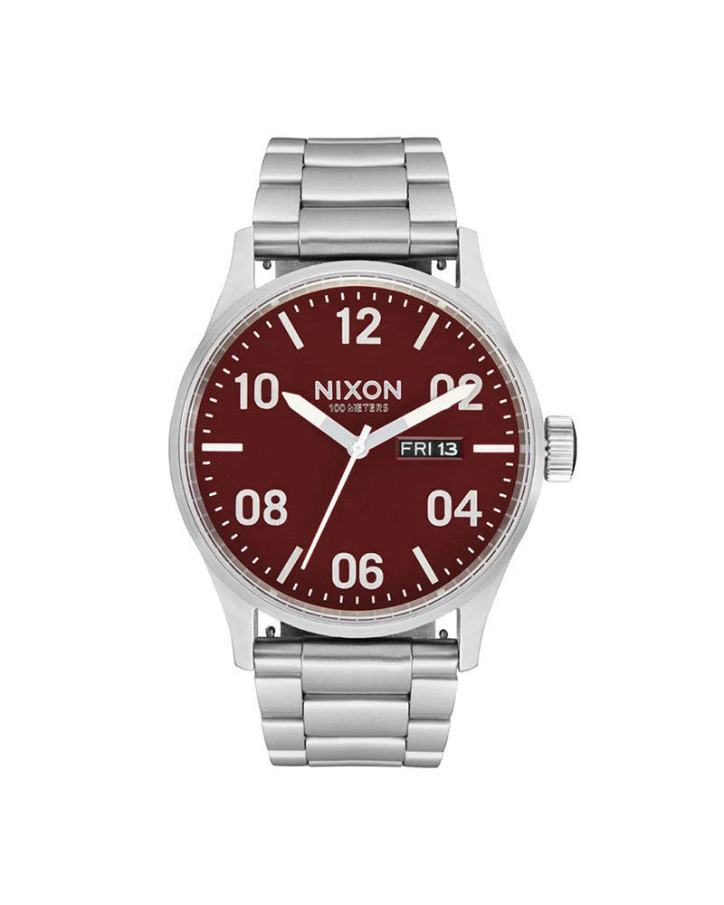 Sentry SS Steel /Cranberry Araber 42mm