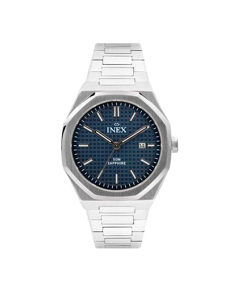 Herre Stål / Blå 40mm