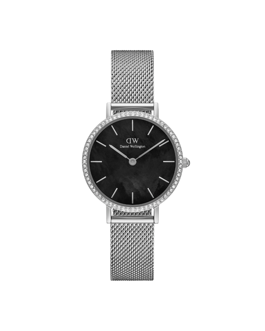 Petite Lumine Sterling Stål / Sort MOP 28mm