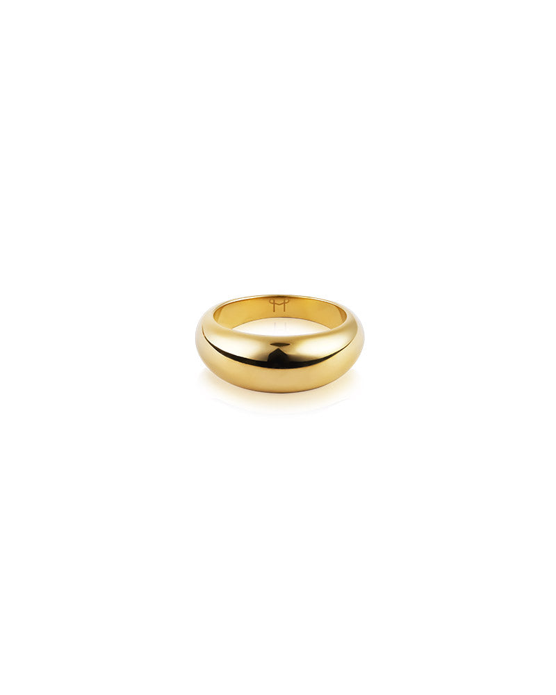 Bold Gold Ring - 52