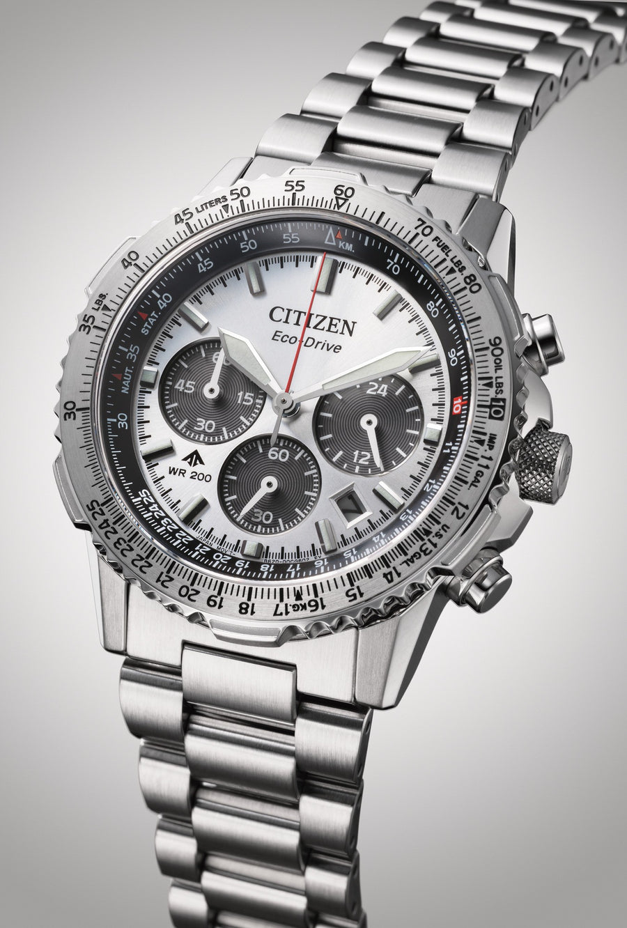 Citizen Sky Eco-Drive Chrono Stål / Sølv (40mm)