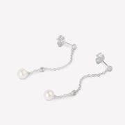 Coco Dangeling Pearls Silver