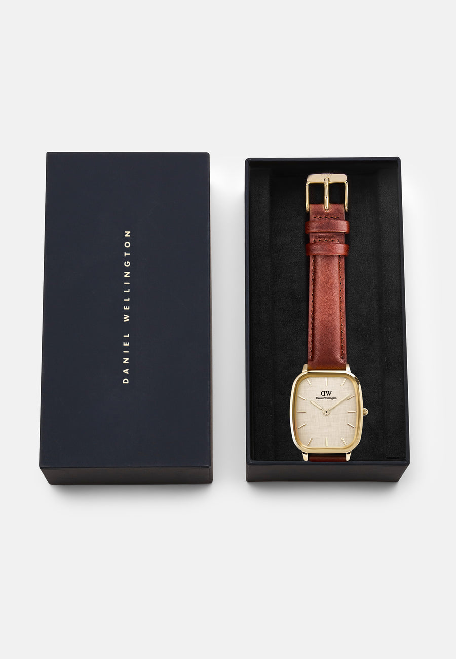 Vintage Brun / Champagne 36,5 x 32mm
