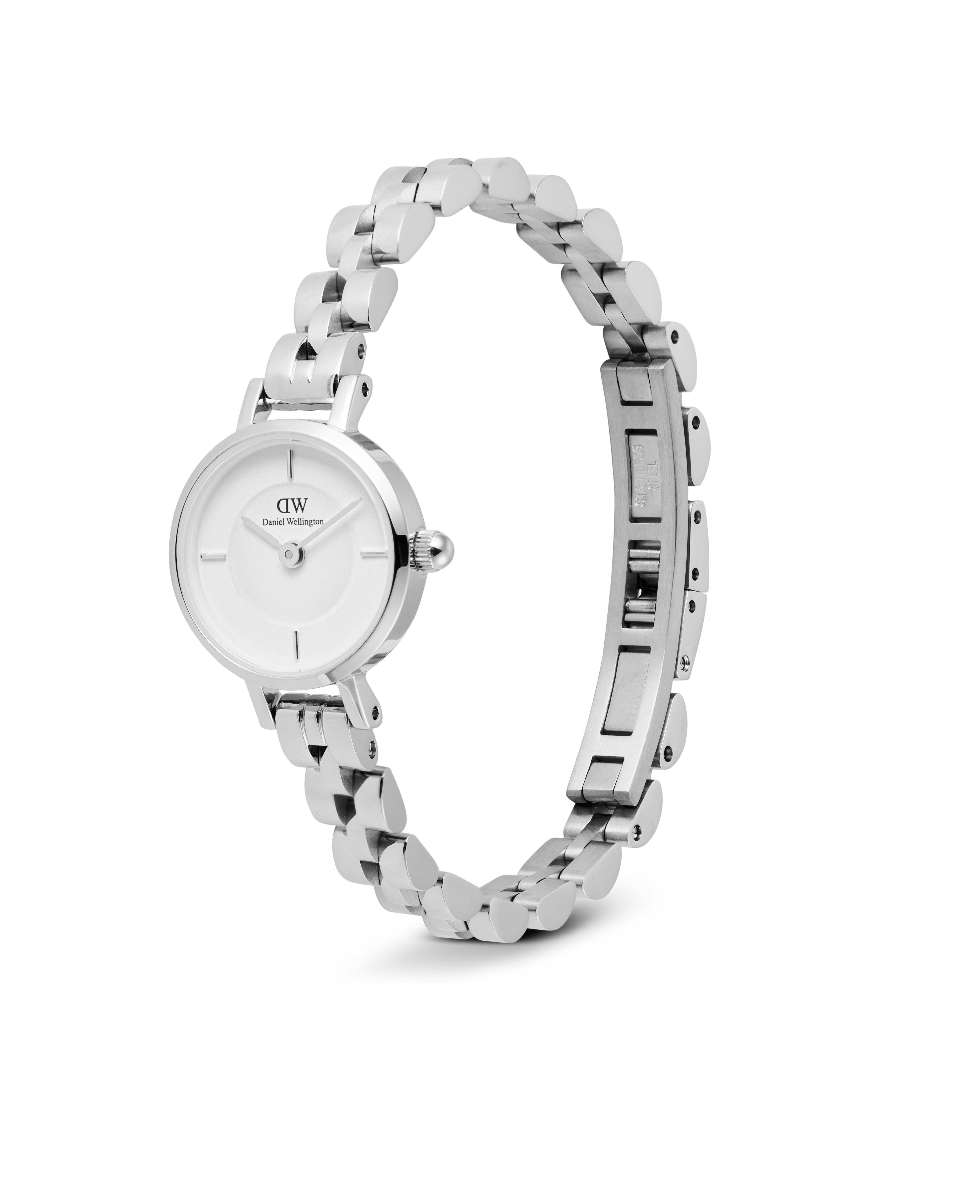 DW Petite Mini 19 Arch 3-Link Stål / Hvit 19mm