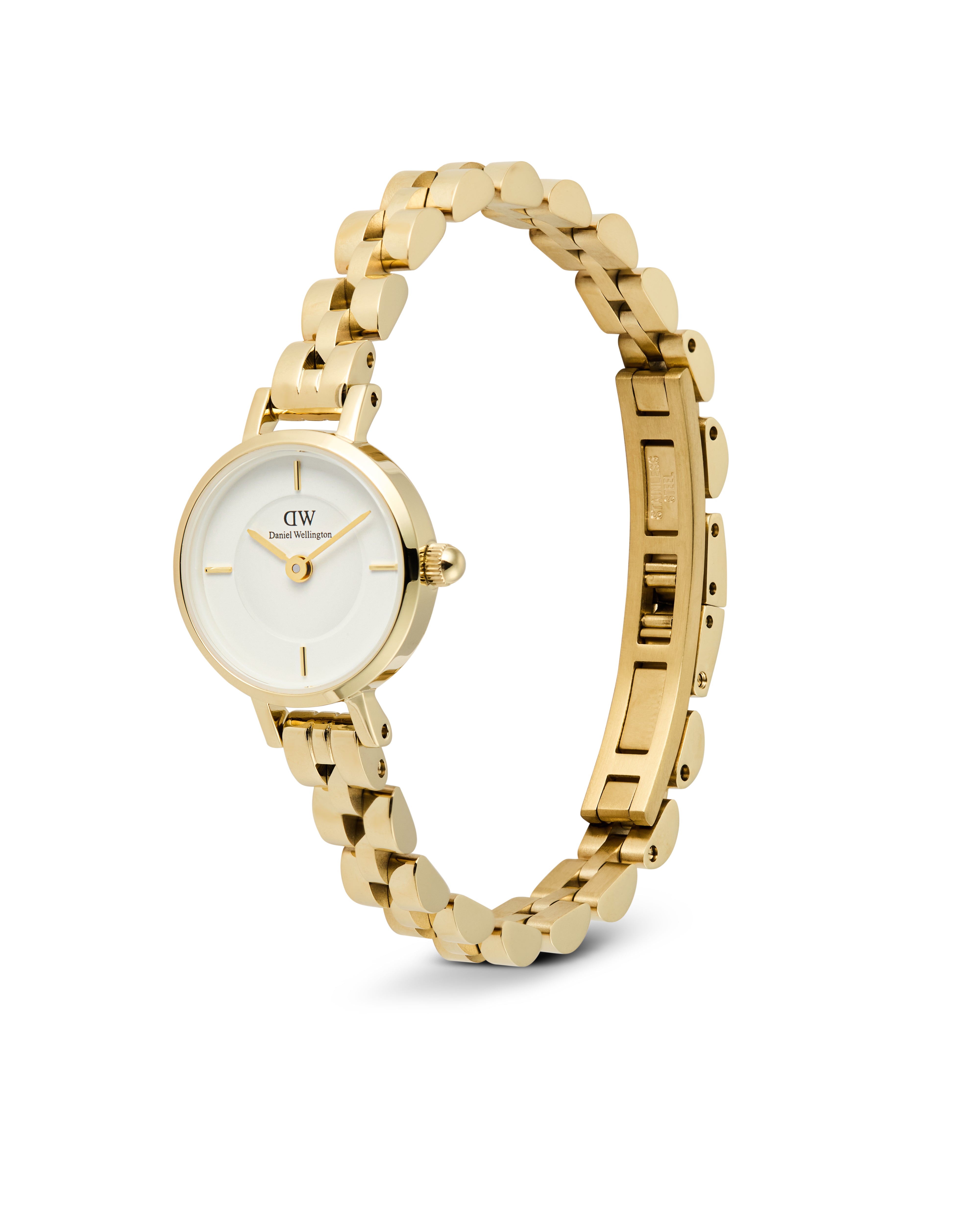 DW Petite Mini 19 Arch 3-Link Gullfarget / Hvit 19mm