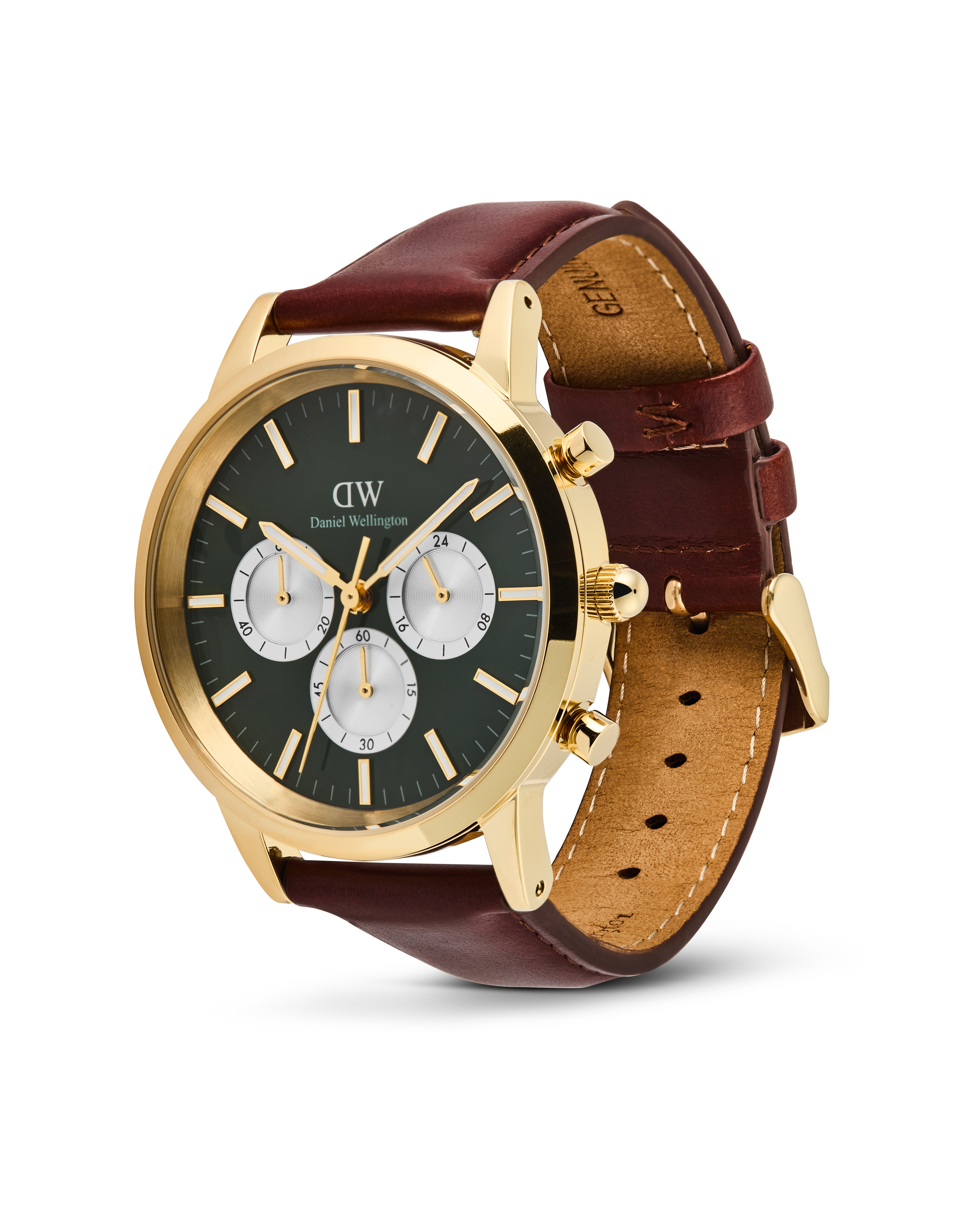 DW Iconic 42 Chronograph Brun / Grønn 42mm