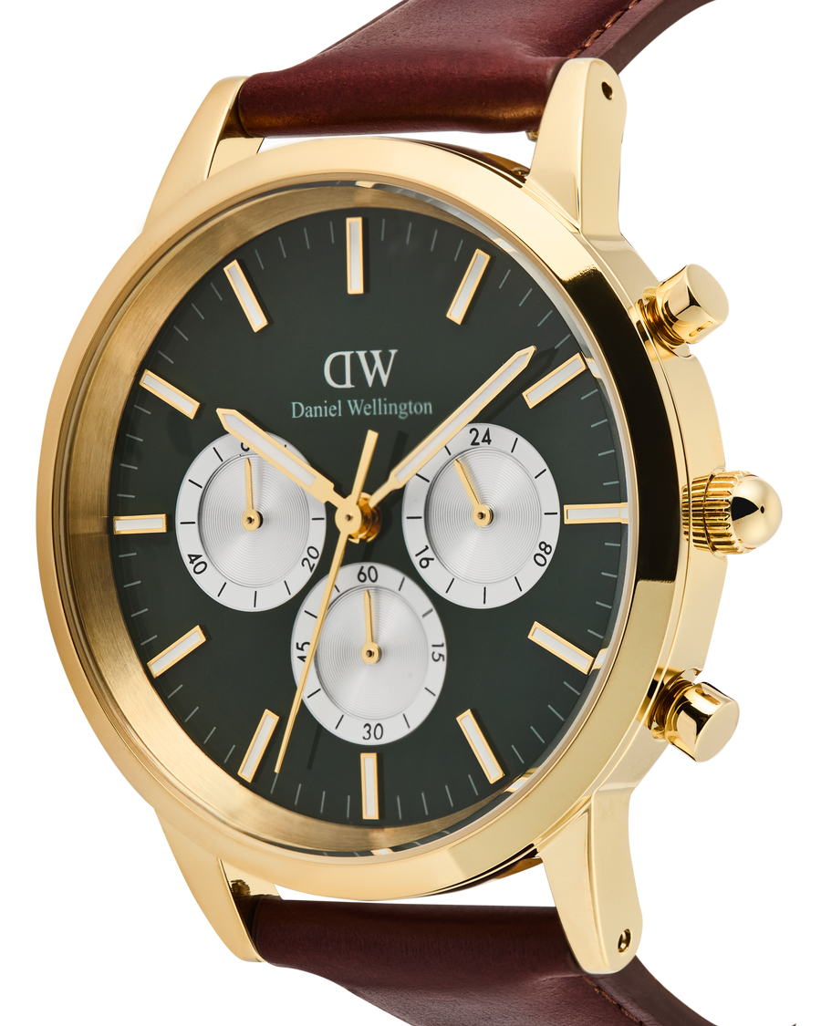 DW Iconic 42 Chronograph Brun / Grønn 42mm