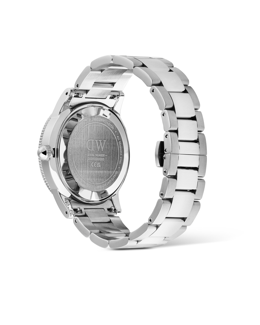 DW Iconic GMT Link Stål / Sort bezel 40mm