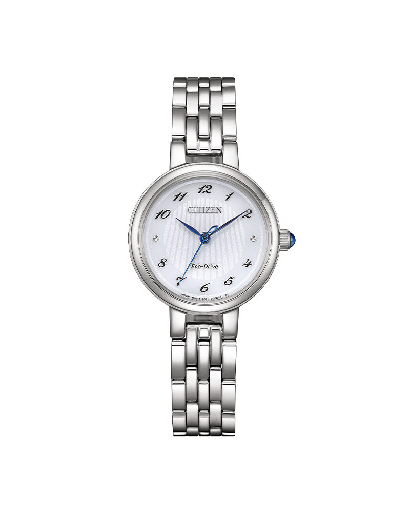 Eco-Drive Dame Stål / Hvit 28mm