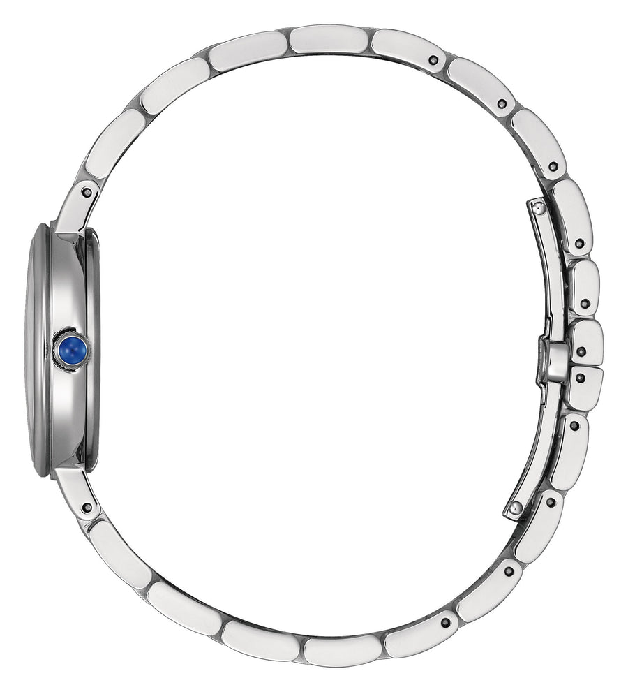 Eco-Drive Dame Stål / Hvit 28mm