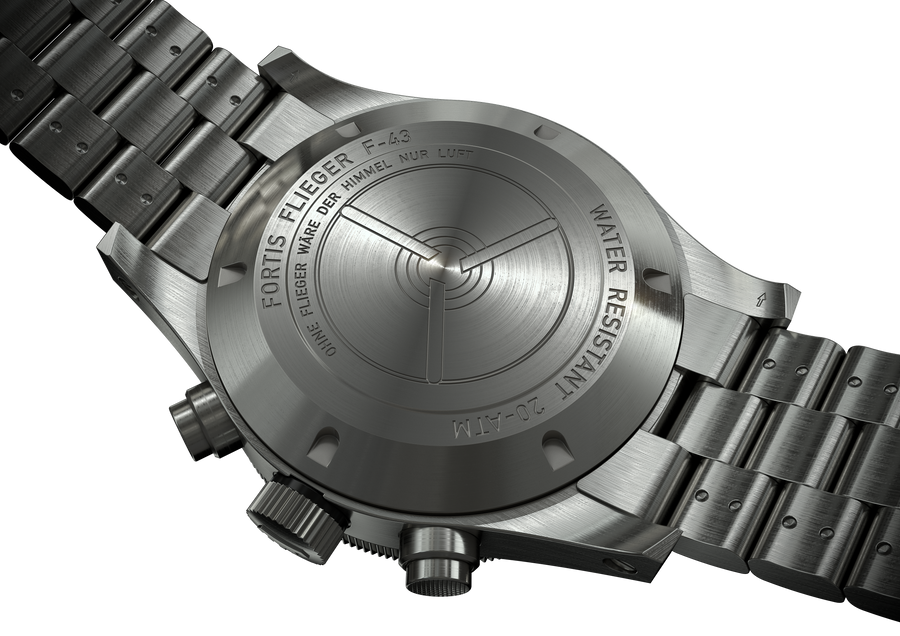 Flieger F-43 Bicompax Block Bracelet 43mm