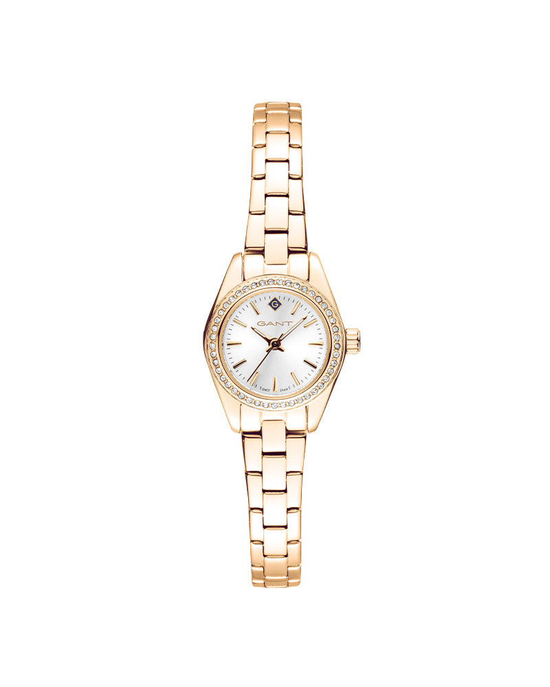 Fairhaven Lady Bijou Gullfarget / Sølv med stener 22mm