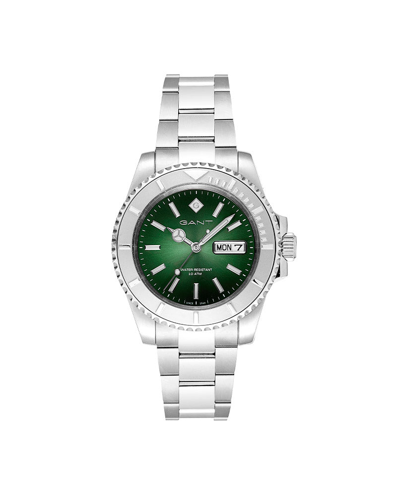 Watertown Stål / Grønn 41mm
