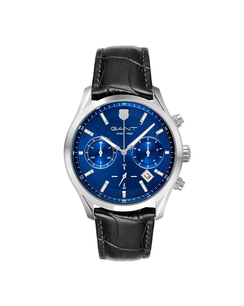 Prestige 206 Sort rem / Blå 43mm