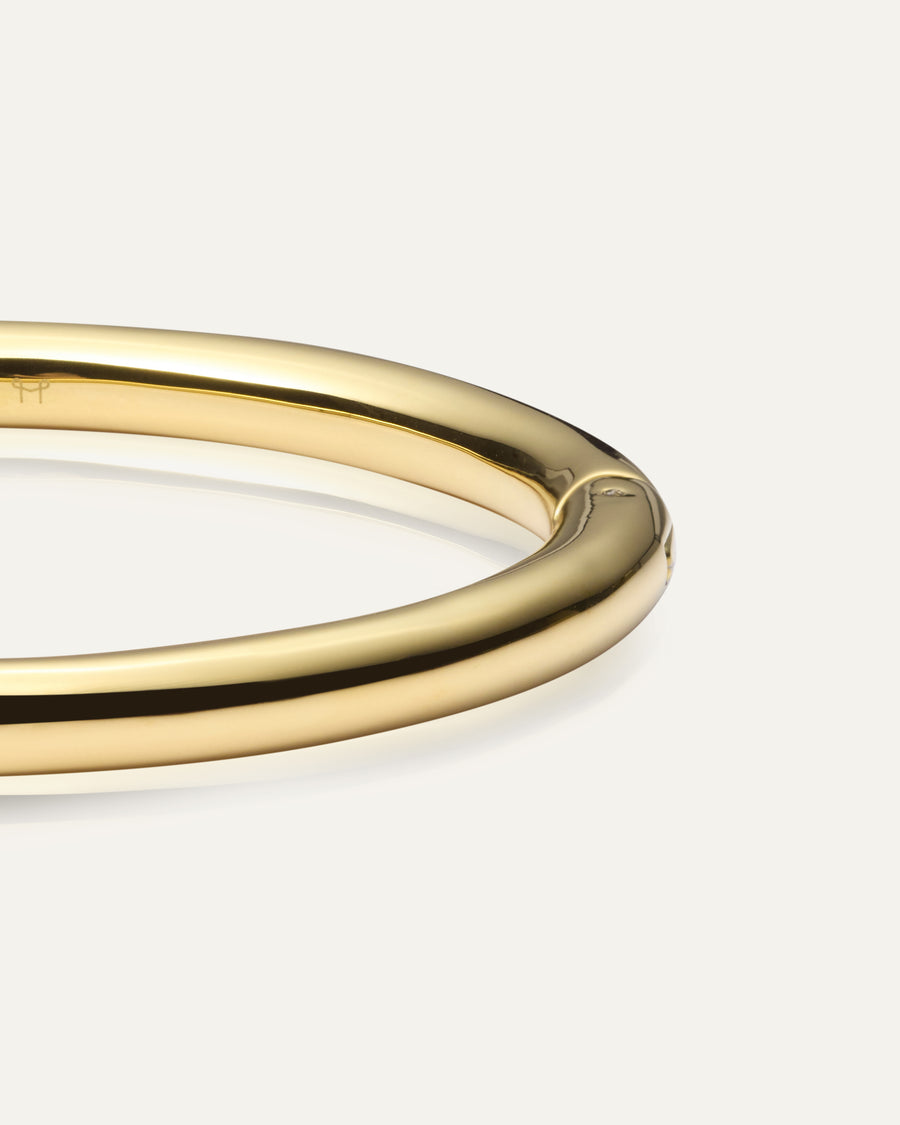 Aura Bold Gold Bangle - Large