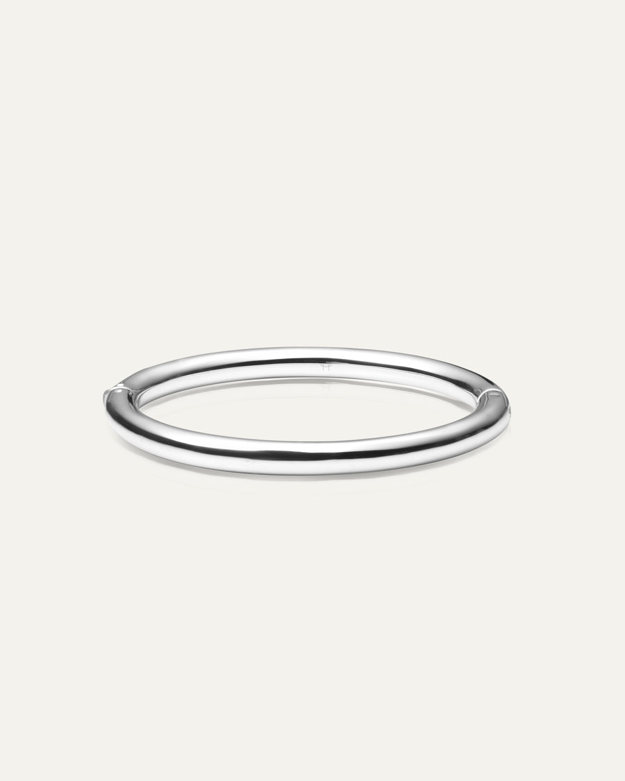 Aura Bold Silver Bangle - Large