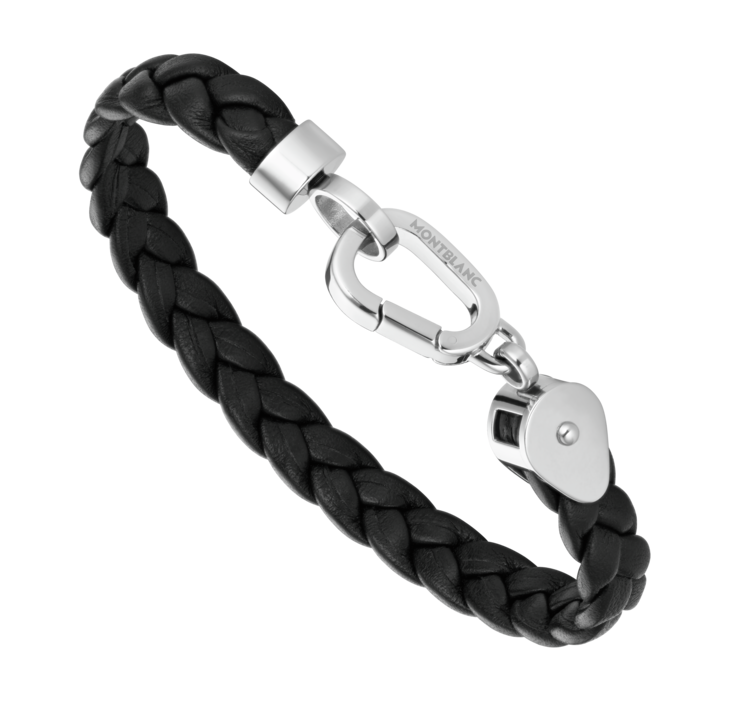 Montblanc Bracelet WrapMe Leather Black strl. 60 (16.5-17.5)