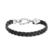 Montblanc Bracelet WrapMe Leather Black strl. 60 (16.5-17.5)