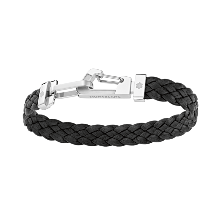 Montblanc Bracelet WrapMe Leather Black strl. 68  (18.5-19.5cm)