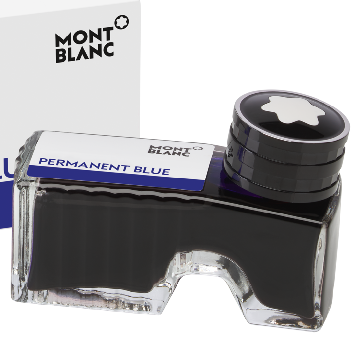 Montblanc Ink Bottle, Permanent Blue 60ml