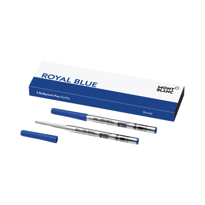 Montblanc 2 Ballpoint Pen Refill Broad, Royal Blue