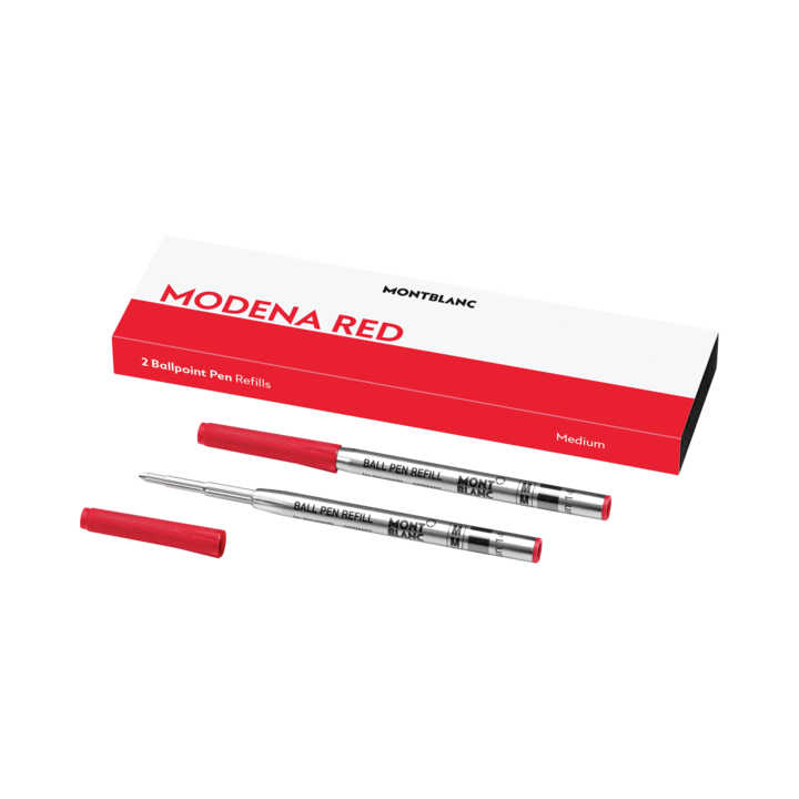 Montblanc 2 Ballpoint Pen Refill Medium, Modena Red