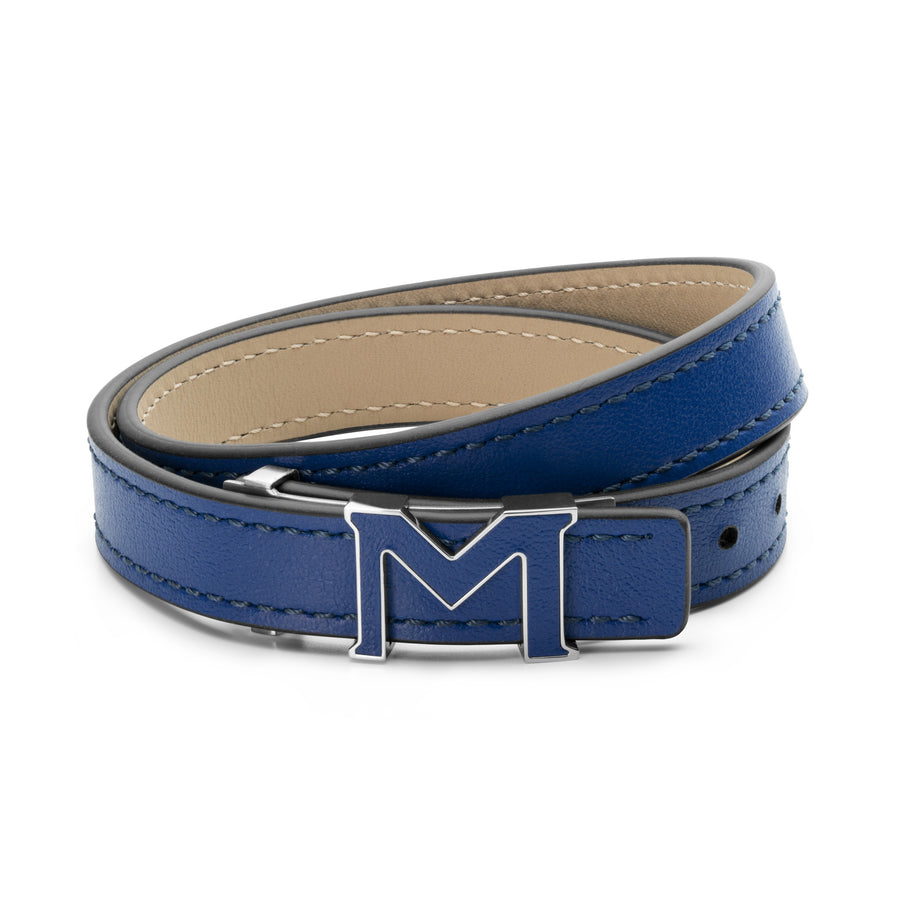 Bracelet M-logo Blå