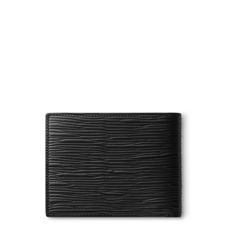 Montblanc 4810 Wallet 6 cc Black with 2 viewpockets