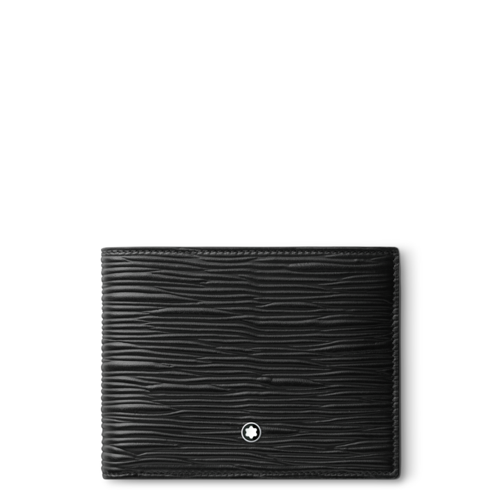 Montblanc 4810 Wallet 6 cc Black with 2 viewpockets