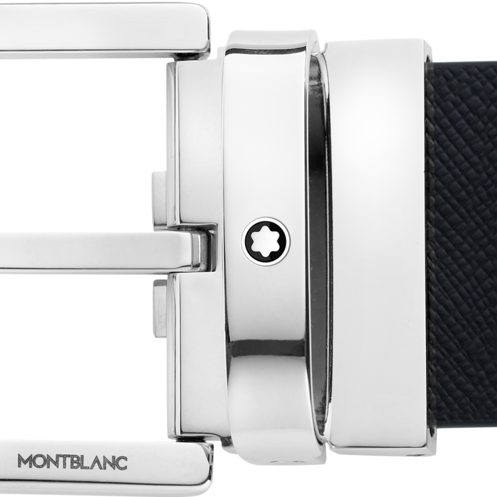 Montblanc Horseshoe belt 35mm reversible Black/Mosto