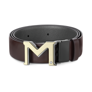 Montblanc Belt M Buckle Reversible Brown/Grey