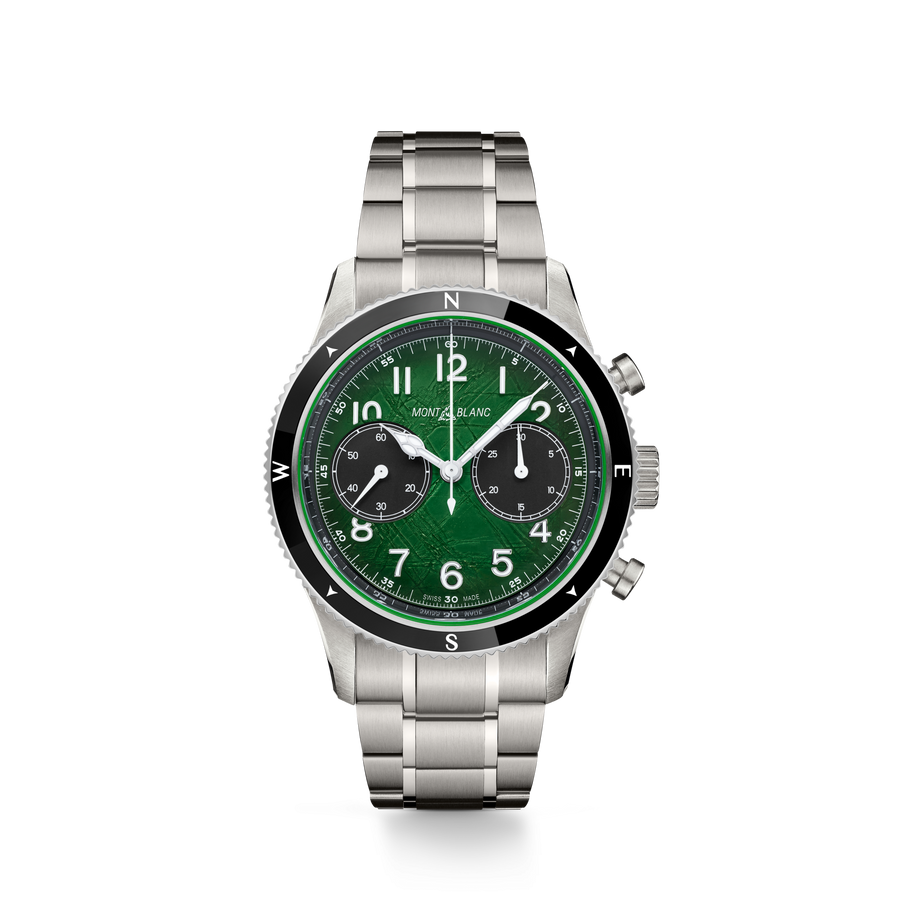 1858 Automatic Chronograf 0 Oxygen Stål / Grønn 42mm