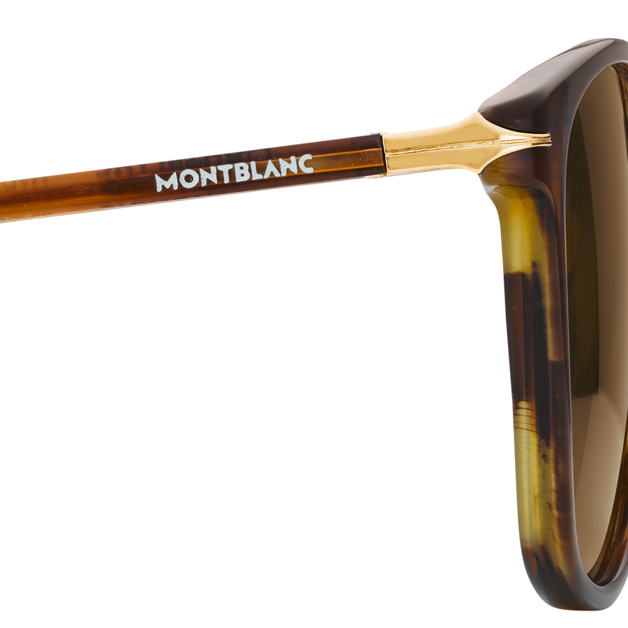 Squared Sunglasses With Brown-Coloured Acetate Frame